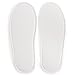 Nicely Neat 6-Pack Closed Toe Coral Fleece Home, Spa, Guest and Travel Slippers - Medium (White)