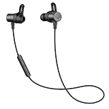 Dudios Bluetooth Earbuds Magnetic Wireless Headset V4.1, IPX7 Sweatproof Sports Bluetooth Headphones with Mic (aptx Stereo, 8hrs Playtime, CVC 6.0 Noise Cancelling, Secure Fit & Comfortable) -Black