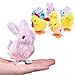 12 PCs Filled Easter Eggs with Wind Up Toys Chicks & Bunnies, 3.74