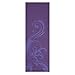 Gaiam Yoga Mat Classic Print Non Slip Exercise & Fitness Mat for All Types of Yoga, Pilates & Floor Workouts, Deep Plum Surf, 4mm