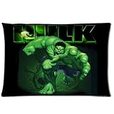 Superhero Series The Incredible Hulk Custom Pillow Cases 20x30 (Two sides)