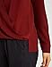 ALLY-MAGIC Womens Solid Chiffon Blouse V Neck Long Sleeve Loose Top Shirts (S, 1)