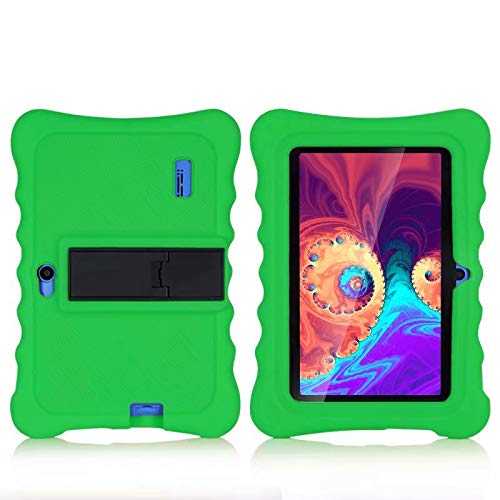 AKNICI 7 Inch Stand Silicone Case for Dragon Touch 7 Inch Tablet/Haehne 7 Inch / Q88 Tablet/JINYJIA 7 Inch/YUNTAB 7 Inch/Fenghong Q88H / RUNYA 7 Inch/ASHATA 7 Inch Tablet - Green