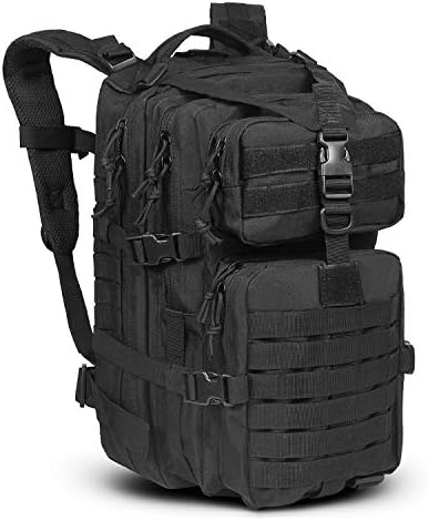 LeisonTac Tactical Backpack: Military Assault Pack | Extreme Water Resistant Small Rucksack | Hydration Bladder Compartment | Army Backpack for Hunting Hiking & Travel