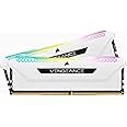 Corsair Vengeance RGB Pro SL 32GB (2x16GB) DDR4 3200 (PC4-25600) C16 1.35V Desktop Memory - White (CMH32GX4M2E3200C16W)