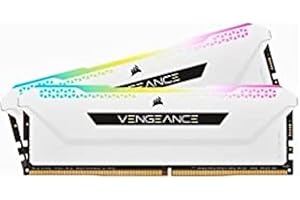 Corsair Vengeance RGB Pro SL 32GB (2x16GB) DDR4 3200 (PC4-25600) C16 1.35V Desktop Memory - White