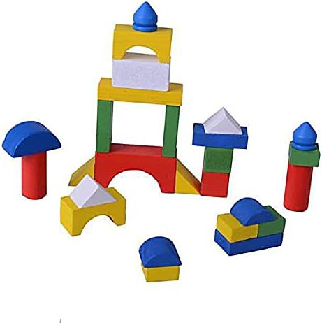 Wooden Toys Block 27Pcs Baby Early Educational Set Kids Geometry Learning New