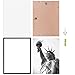 ONE WALL Tempered Glass 18x24 Poster Frame, Black Wood Photo Picture Frame for Wall Vertically or Horizontally Display - Mounting Hardware Included