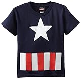 Captain America Boy's The Great Star, Navy, 3T