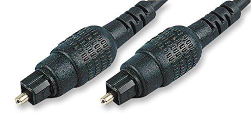Pro Signal 2m Optical Audio Cable | TOSLink Plug to Plug Digital Fibre Lead | 4mm Black – PSG00883