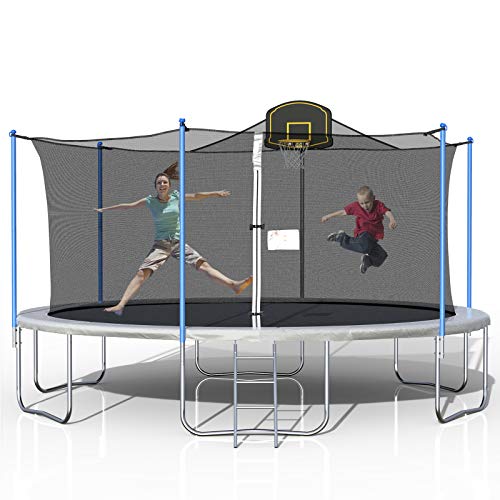 Tatub Kids Trampoline 16 FT Trampolines with Enclosure Net