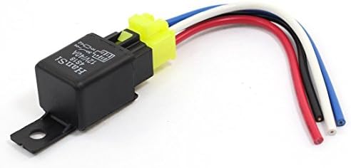 Anfukon Car Auto Truck SPST 4 Pin Relay Plastic Socket 40A 12V DC Pack of 2