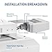 Hyperikon PIR Motion Sensor Attachment for HyperSelect High Bay Fixture, 360 Degree, 26ft Detection Range, 0.45W, 10-2000Lux, Wired Base, Time Settings, Adjustable Features, Commercial Grade Sensor