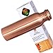 Copper Splash-Copper Water Bottle Large-Leak Proof Ayurvedic Pure Copper Vessel for drinking water-Enjoy the Ayurvedic Health Benefits