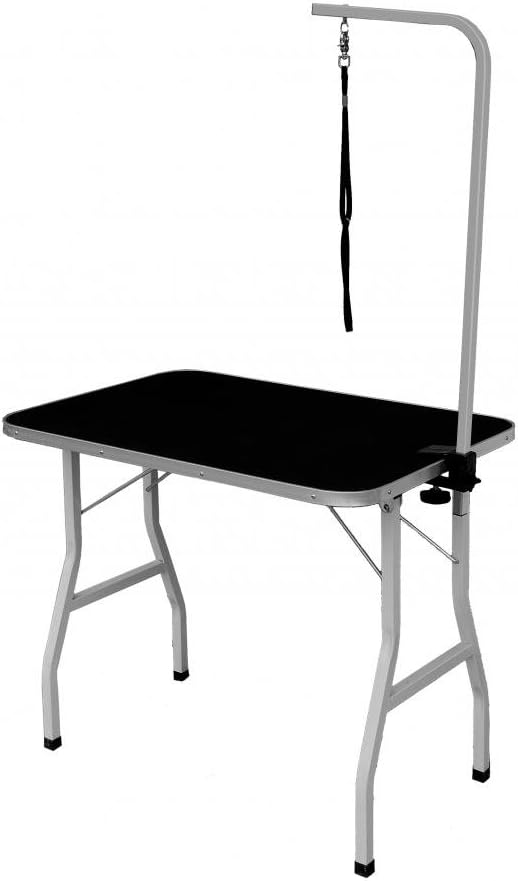 BestPet Large Adjustable Pet Dog Grooming Table W/Arm/Noose
