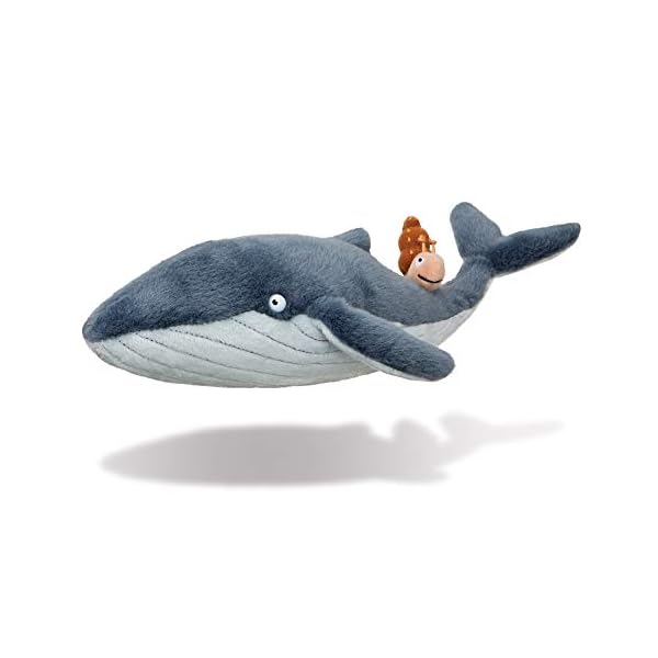 Aurora Snail and The Whale Soft Toy, 61238, 7in, Grey, for Fans of The Book by Julia Donaldson and Axel Scheffler, Blue