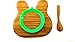 Bamboo Feeding Utensils Set Baby Toddler Suction Plate with Spoon
