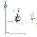 VONVOFF Toggle Switch,ON/Off SPST with Pre-soldered Wires,3v/5v/12v/24v/72v/110v/220v/240v/ Mini Toggle Switches for car,Truck, Light,Test Machine,Industrial Equipment.3 Pins 2 Positions (10pcs+Wire)