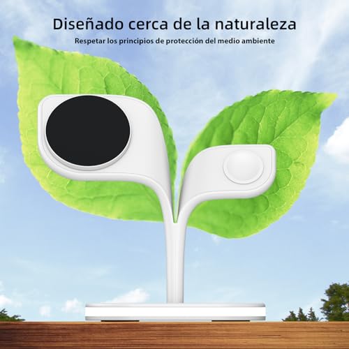 Cargador inalámbrico magnético, actualice la estación de carga MagSafe 3 en 1 con una lámpara LED compatible con iPhone 15/14/13/Pro/Pro Max/Mini, iWatch SE/9/8/7/6/5/4, Airpods 3/2/Pro/Ultra