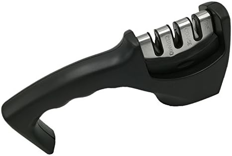 Professional Knife Sharpener, Simculpt 3 Stage Tungsten Steel Ceramic Rod and Diamond Coated Sharpening Wheel System for Stainless Steel Blade