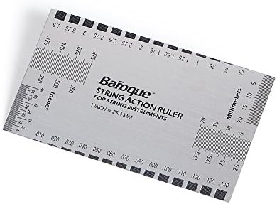 String Action Ruler Gauge Luthier Tool Tool Both Metric &amp; Imperial for Guitar Bass Mandolin Banjo
