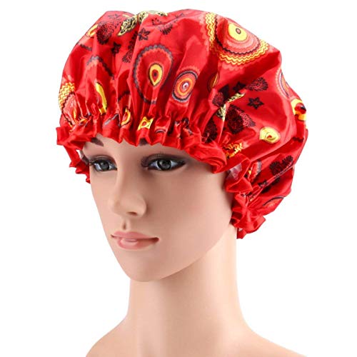 Shower Cap, ESARORA 4 PACK Bath Cap Designed for Women Waterproof