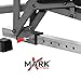XMark FID Flat Incline Decline Weight Bench, Adjustable Bench, Decline to Full Military Press Position, Preacher Curl and Leg Extension XM-4419 (Gray)