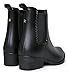 J. Adams Kaden Rain Boot - Casual Chelsea Low Heel Jelly Slip On Ankle Bootie