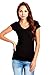 Bozzolo Women Ladies V-neck Cap Sleeves Top RT1012