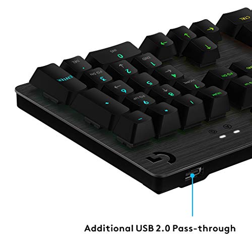Logitech-G513-Teclado-Gaming-Mecanico-con-Reposamanos-RGB-Lightsync-Teclas-Retroiluminadas-Interruptores-GX-Blue-Aleacion-de-Aluminio-5052-Conexion-de-Paso-de-USB-Disposicion-QWERTY-Ingles