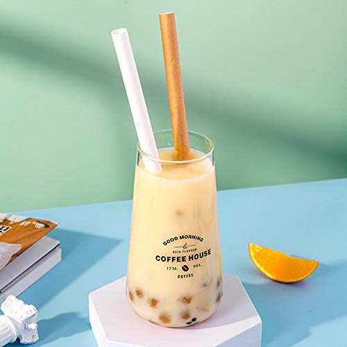 Boba Papier Strohhalme Smoothies Milchshake Jumbo Bubble Tea Milchtee Tapioka Perlen kompostierbar Biologisch abbaubare… – Bild 8