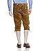 Gaudi-leathers Men's German Tracht Lederhosen Trousers Long Costumes Oktoberfest Lightbrown