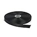 Topenca Supplies 1/2 Inches x 50 Yards Double Face Solid Grosgrain Ribbon Roll, Black