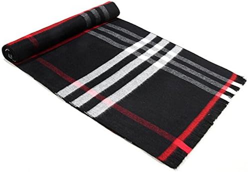 Also Easy Men Women Scarf Luxury Brand Neckerchief Winter Warm Soft Fringe Tassel Shawl Wrap Unisex Scarves J057 9299 30cmX180cm