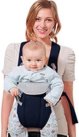 Ergonomic Baby Carrier for newborn for All Seasons, 4 Comfortable &amp; Safe Positions For Infant Blue color