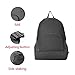Lightweight Waterproof Foldaway Nylon Bag, Outdoor Recreation Skinbags, Folding Travel Backpack and Storage Bag, Black