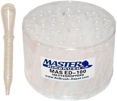 Details about 100 Disposable Plastic PIPETTE EYE DROPPERS Transfer Liquids Mix Airbrush Paint