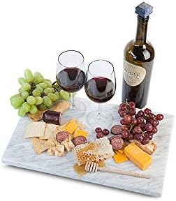 Pastry Board - White Carrara Marble 10" x 16" - Large Cheese Platter