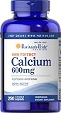 Puritan's Pride Calcium Carbonate 600 mg-250 Coated Caplets