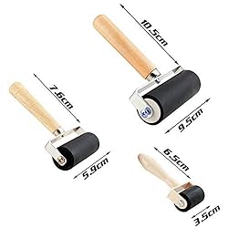 3 Pack Rubber Roller - Brayer Rollers with 3 Size
