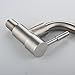 Siderit Modern Swivel Wall Mounted SUS304 Stainless Steel Water Tap Basin Kitchen Sink Faucet Lead Free, Brushed
