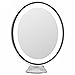 LightLUXE 5X Lighted Magnifying Makeup Mirror w/Bright LED Lights, 360 Swivel, Locking Suction & Unique Oval Countertop Vanity Design | Finally, See Your Whole Face & Neck with Precision