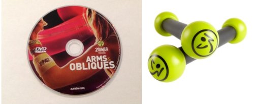 Zumba Fitness Arms & Obliques DVD WITH 1LB Toning Sticks