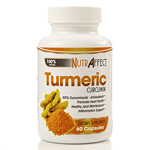 Turmeric Curcumin with Bioperine - 100% Natural Antioxidants Supplement with Anti-inflammatory Properties That Support Heart, Brain & Joint Health, Pain Relief & Proper Digestion - 60 Powder Capsules