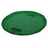 ERollDeep Homecube Large 60 Inch Diameter Large Portable Kids Children Infant Baby Play Mat Toys Storage Bags Organizer Quick Pouch Green Color