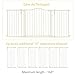 Toddleroo by North States 6 Bar Extension for Deluxe Décor Gate: Adjust your gate to fit your space. Add up to six extensions. No tools required. (Adds 15