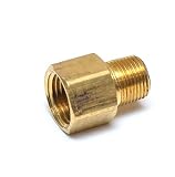 FasParts 1/2" Female NPT FPT FIP to 3/8" Male MPT MIP Brass Pipe Adaptor Fitting Fuel / Air / Water / Boat / Gas / Oil WOG