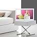 Digital Picture Frames SZSUPER 10 inch Digital Photo Frame High Resolution LCD Electronic Picture Frames with Video Player Calendar Auto On/Off Timer with Remote Control Digital Frame (White)thumb 3