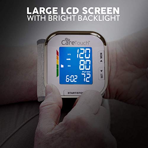 Care Touch Digital Wrist Blood Pressure Monitor, Wrist BP Cuff for