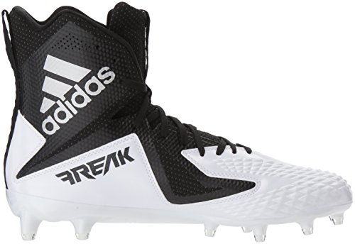 adidas Men's Freak X Carbon Mid Football Shoe, White/Core Black/Core Black, 10 M US adidas Men's Freak X Carbon Mid Football Shoe, White/Core Black/Core Black, 10 M US